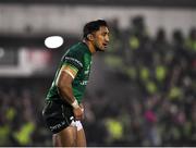 21 December 2019; Bundee Aki of Connacht during the Guinness PRO14 Round 8 match between Connacht and Munster at The Sportsground in Galway. Photo by Seb Daly/Sportsfile