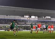 21 December 2019; Tiernan O’Halloran of Connacht kicks the ball down field during the Guinness PRO14 Round 8 match between Connacht and Munster at The Sportsground in Galway. Photo by Seb Daly/Sportsfile