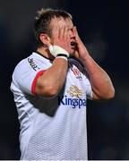 20 December 2019; Kyle McCall of Ulster reacts during the Guinness PRO14 Round 8 match between Leinster and Ulster at the RDS Arena in Dublin. Photo by Brendan Moran/Sportsfile