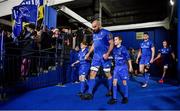 20 December 2019; Matchday mascots 12 year old Adam Kirwan, from Monasterevin, Co. Kildare, and 9 year old Luke Raftery, from Ratoath, Co. Meath, with Leinster captain Scott Fardy ahead of the Guinness PRO14 Round 8 match between Leinster and Ulster at the RDS Arena in Dublin. Photo by Brendan Moran/Sportsfile