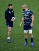 23 December 2019; Fergus McFadden, left, and Scott Fardy during Leinster Rugby squad training at Energia Park in Dublin. Photo by Piaras Ó Mídheach/Sportsfile