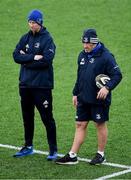 23 December 2019; Head coach Leo Cullen, left, with scrum coach Robin McBryde during Leinster Rugby squad training at Energia Park in Dublin. Photo by Piaras Ó Mídheach/Sportsfile