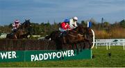 27 December 2019;  A Plus Tard, with Rachael Blackmore up, left, jumps the last ahead of eventual second place finisher Great Field, with Jody McGarvey up, on their way to winning the Paddy's Rewards Club Loyaltys Dead Live for Rewards steeplechase on A Plus Tard during Day Two of the Leopardstown Christmas Festival 2019 at Leopardstown Racecourse in Dublin. Photo by David Fitzgerald/Sportsfile