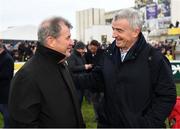 28 December 2019; Owners JP McManus, left, and Michael O'Leary following the Frank Ward Memorial Hurdle during Day Three of the Leopardstown Christmas Festival 2019 at Leopardstown Racecourse in Dublin. Photo by Harry Murphy/Sportsfile