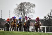 28 December 2019; Delta Work, with Jack Kennedy up, second from right, race past Monalee, with Rachael Blackmore up, right, to win the Savills Chase during Day Three of the Leopardstown Christmas Festival 2019 at Leopardstown Racecourse in Dublin. Photo by David Fitzgerald/Sportsfile