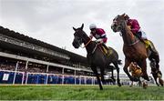 28 December 2019; Delta Work, with Jack Kennedy up, left, race past Monalee, with Rachael Blackmore up, to win the Savills Chase during Day Three of the Leopardstown Christmas Festival 2019 at Leopardstown Racecourse in Dublin. Photo by David Fitzgerald/Sportsfile