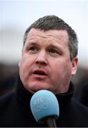 28 December 2019; Trainer Gordon Elliott after sending out Delta Work to win the Savills Chase during Day Three of the Leopardstown Christmas Festival 2019 at Leopardstown Racecourse in Dublin. Photo by Harry Murphy/Sportsfile
