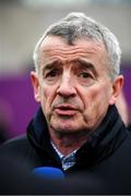 28 December 2019; Owner Michael O'Leary after sending out Delta Work to win the Savills Chase during Day Three of the Leopardstown Christmas Festival 2019 at Leopardstown Racecourse in Dublin. Photo by Harry Murphy/Sportsfile