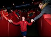 28 December 2019; Nick McCarthy of Munster enters the pitch prior to the Guinness PRO14 Round 9 match between Munster and Leinster at Thomond Park in Limerick. Photo by Ramsey Cardy/Sportsfile