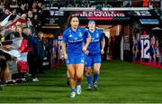 28 December 2019; Sene Naoupu leads out the Leinster team before the Women's Rugby Friendly between Harlequins and Leinster at Twickenham Stadium in London, England. Photo by Matt Impey/Sportsfile