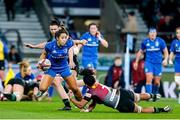 28 December 2019; Sene Naoupu of Leinster offloads the ball during the Women's Rugby Friendly between Harlequins and Leinster at Twickenham Stadium in London, England. Photo by Matt Impey/Sportsfile