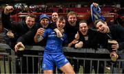 28 December 2019; Rowan Osborne of Leinster with friends following the Guinness PRO14 Round 9 match between Munster and Leinster at Thomond Park in Limerick. Photo by Ramsey Cardy/Sportsfile