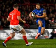 28 December 2019; Adam Byrne of Leinster during the Guinness PRO14 Round 9 match between Munster and Leinster at Thomond Park in Limerick. Photo by Ramsey Cardy/Sportsfile