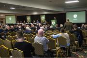 29 December 2019; A general view during the FAI Annual General Meeting at the Citywest Hotel in Dublin. Photo by Ramsey Cardy/Sportsfile