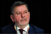 29 December 2019; FAI President Donal Conway during the FAI Annual General Meeting at the Citywest Hotel in Dublin. Photo by Ramsey Cardy/Sportsfile