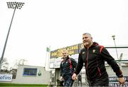 29 December 2019; Cork selector Diarmuid O'Sullivan, right, and Cork manager Kieran Kingston make their way out to the pitch prior to the Co-op Superstores Munster Hurling League 2020 Group B match between Waterford and Cork at Fraher Field in Dungarvan, Waterford. Photo by Eóin Noonan/Sportsfile