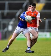 29 December 2019; Conor O'Neill of Armagh is tackled by Ciaran Brady of Cavan during the Bank of Ireland Dr McKenna Cup Round 1 match between Cavan and Armagh at Kingspan Breffni in Cavan. Photo by Ben McShane/Sportsfile