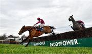 29 December 2019; Battleoverdoyen, with Davy Russell up, clear the last on his way to winning the Neville Hotels Novice Steeplechase during Day Four of the Leopardstown Christmas Festival 2019 at Leopardstown Racecourse in Dublin. Photo by David Fitzgerald/Sportsfile