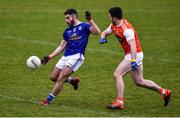 29 December 2019; Conor Smyth of Cavan in action against Aiden Forker of Armagh during the Bank of Ireland Dr McKenna Cup Round 1 match between Cavan and Armagh at Kingspan Breffni in Cavan. Photo by Ben McShane/Sportsfile