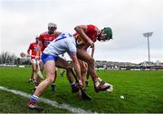 29 December 2019; Aidan Walsh of Cork in action against Shane Ryan of Waterford during the Co-op Superstores Munster Hurling League 2020 Group B match between Waterford and Cork at Fraher Field in Dungarvan, Waterford. Photo by Eóin Noonan/Sportsfile