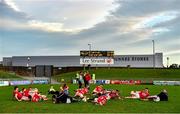 29 December 2019; The Cork team warm down after the 2020 McGrath Cup Group B match between Kerry and Cork at Austin Stack Park in Tralee, Kerry. Photo by Brendan Moran/Sportsfile