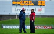 29 December 2019; Cork manager Ronan McCarthy, left, and senior coach Cian O'Neill prior to the 2020 McGrath Cup Group B match between Kerry and Cork at Austin Stack Park in Tralee, Kerry. Photo by Brendan Moran/Sportsfile