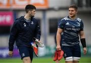 30 December 2019; Harry Byrne, left, and Scott Penny during Leinster Rugby squad training at Energia Park in Donnybrook, Dublin. Photo by Ramsey Cardy/Sportsfile