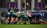 2 January 2020; Both sides contest a scrum during the Shane Horgan Cup Round 3 match between North Midlands Area and South East Area at Energia Park in Donnybrook, Dublin. Photo by David Fitzgerald/Sportsfile