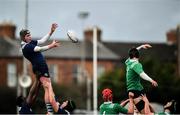 2 January 2020; Harry Bradbury of North Midlands Area wins possession from a line-out during the Shane Horgan Cup Round 3 match between North Midlands Area and South East Area at Energia Park in Donnybrook, Dublin. Photo by David Fitzgerald/Sportsfile