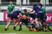 2 January 2020; James O'Donnell of South East Area is tackled by Mark Alexander of North Midlands Area during the Shane Horgan Cup Round 3 match between North Midlands Area and South East Area at Energia Park in Donnybrook, Dublin. Photo by David Fitzgerald/Sportsfile