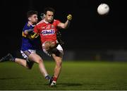 2 January 2020; John O’Rourke of Cork is tackled by Jason Lonergan of Tipperary during the 2020 McGrath Cup Group B match between Cork and Tipperary at Mallow GAA Grounds in Mallow, Co Cork. Photo by Eóin Noonan/Sportsfile