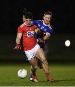 2 January 2020; Tadhg Corkery of Cork is tackled by Joseph Nyland of Tipperary during the 2020 McGrath Cup Group B match between Cork and Tipperary at Mallow GAA Grounds in Mallow, Co Cork. Photo by Eóin Noonan/Sportsfile