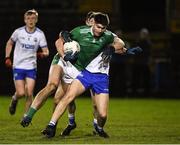 2 January 2020; Josh Ryan of Limerick in action against Donie Fitzgerald of Waterford United during the 2020 McGrath Cup Group A match between Waterford and Limerick at Fraher Field in Dungarvan, Waterford. Photo by Matt Browne/Sportsfile