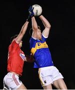 2 January 2020; Joseph Nyland of Tipperary in action against Peter O'Driscoll of Cork during the 2020 McGrath Cup Group B match between Cork and Tipperary at Mallow GAA Grounds in Mallow, Co Cork. Photo by Eóin Noonan/Sportsfile