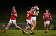 2 January 2020; Steven O’Brien of Tipperary is tackled by John O’ Rourke of Cork during the 2020 McGrath Cup Group B match between Cork and Tipperary at Mallow GAA Grounds in Mallow, Co Cork. Photo by Eóin Noonan/Sportsfile