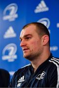 3 January 2020; Rhys Ruddock during a Leinster Rugby press conference at the RDS Arena in Dublin. Photo by Seb Daly/Sportsfile