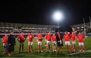 3 January 2020; Munster players following their defeat in the Guinness PRO14 Round 10 match between Ulster and Munster at Kingspan Stadium in Belfast. Photo by Ramsey Cardy/Sportsfile