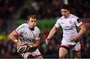 3 January 2020; Will Addison, left, and Angus Kernohan of Ulster during the Guinness PRO14 Round 10 match between Ulster and Munster at Kingspan Stadium in Belfast. Photo by Ramsey Cardy/Sportsfile