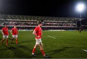 3 January 2020; Jack O'Donoghue of Munster dejected following the Guinness PRO14 Round 10 match between Ulster and Munster at Kingspan Stadium in Belfast. Photo by Ramsey Cardy/Sportsfile
