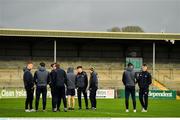 4 January 2020; Corofin players walk the pitch prior to the AIB GAA Football All-Ireland Senior Club Championship semi-final match between Corofin and Nemo Rangers at Cusack Park in Ennis, Clare. Photo by Brendan Moran/Sportsfile