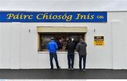 4 January 2020; Supporters purchase items at the shop prior to the AIB GAA Football All-Ireland Senior Club Championship semi-final match between Corofin and Nemo Rangers at Cusack Park in Ennis, Clare. Photo by Brendan Moran/Sportsfile