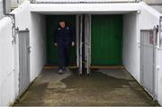 4 January 2020; Laois manager Mike Quirke ducks as he walks out of the tunnel prior to the 2020 O'Byrne Cup Round 2 match between Meath and Laois at Pairc Tailteann in Navan, Meath. Photo by Harry Murphy/Sportsfile