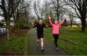 4 January 2020; Participants during the Con Smith parkrun in partnership with Vhi at Con Smith park in Cavan. Parkrun Ireland in partnership with Vhi, added a new parkrun at Con Smith park in Cavan on Saturday, 4th January, with the introduction of the Con Smith parkrun. Parkruns take place over a 5km course weekly, are free to enter and are open to all ages and abilities, providing a fun and safe environment to enjoy exercise. To register for a parkrun near you visit www.parkrun.ie. Photo by David Fitzgerald/Sportsfile