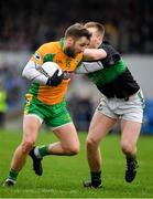 4 January 2020; Micheál Lundy of Corofin in action against Alan O'Donovan of Nemo Rangers during the AIB GAA Football All-Ireland Senior Club Championship semi-final match between Corofin and Nemo Rangers at Cusack Park in Ennis, Clare. Photo by Brendan Moran/Sportsfile