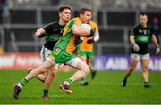 4 January 2020; Gary Sice of Corofin in action against Kevin O'Donovan of Nemo Rangers during the AIB GAA Football All-Ireland Senior Club Championship semi-final match between Corofin and Nemo Rangers at Cusack Park in Ennis, Clare. Photo by Brendan Moran/Sportsfile