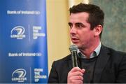 4 January 2020; Leinster Rugby Academy Manager Noel McNamara during the Leinster Junior Rugby lunch at the Intercontinental Hotel in Ballsbridge, Dublin. This is the third year that the lunch has been held in celebration of Junior Club Rugby in Leinster. Photo by Ramsey Cardy/Sportsfile