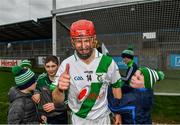 4 January 2020; Tommy Walsh of Tullaroan celebrates with young supporters following the AIB GAA Hurling All-Ireland Intermediate Club Championship semi-final match between Tullaroan and Naomh Éanna at Parnell Park in Dublin. Photo by Eóin Noonan/Sportsfile