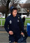 4 January 2020; Joe Tomane of Leinster arrives prior to the Guinness PRO14 Round 10 match between Leinster and Connacht at the RDS Arena in Dublin. Photo by Sam Barnes/Sportsfile