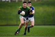 4 January 2020; Thomas O'Reilly of Meath in action against Diarmuid Whelan of Laois during the 2020 O'Byrne Cup Round 2 match between Meath and Laois at Pairc Tailteann in Navan, Meath. Photo by Harry Murphy/Sportsfile