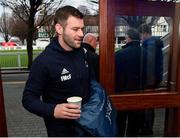 4 January 2020; Fergus McFadden of Leinster arrives prior to the Guinness PRO14 Round 10 match between Leinster and Connacht at the RDS Arena in Dublin. Photo by Sam Barnes/Sportsfile
